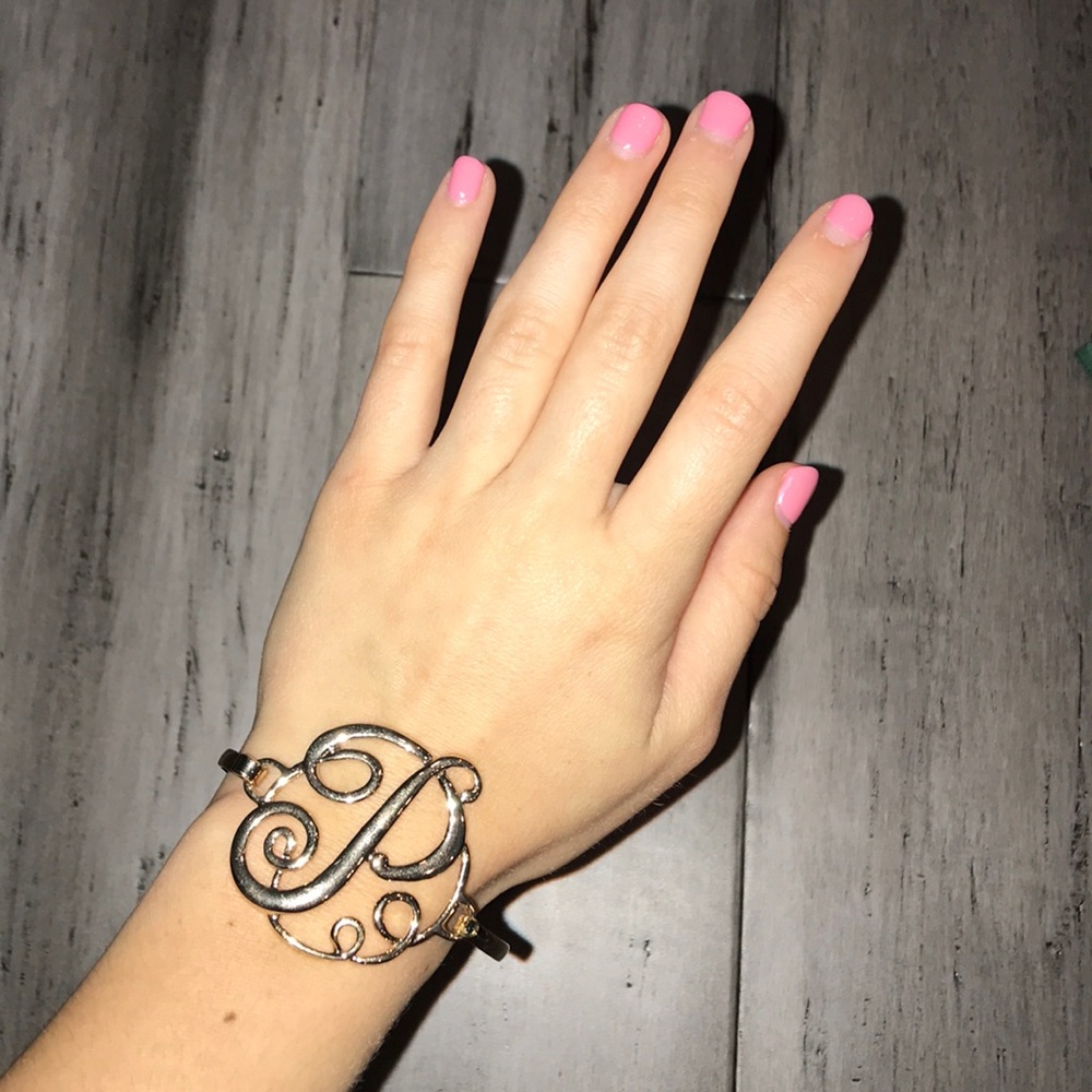 P initial bracelet